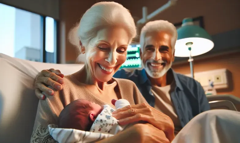 68-Year-Old Woman Welcomes First Baby After Being Told She Could Never Conceive