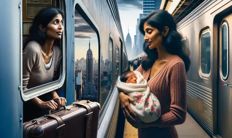 Woman Boards Train to New York, Disembarks with a Newborn Baby in Her Arms